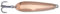 Zebco Premium Trophy Z-Flat Slim Spoon Turn Signal Fishing Lures for Allround Predatory Fishing Accessories, Copper, 15g