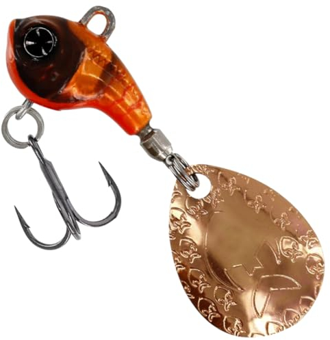 Westin Spinjig zum Spinnangeln auf Barsche, Forellen & Rapfen DropBite Tungsten Spin Tail Jig 2,2cm 18g, Farbe:Fire Craw