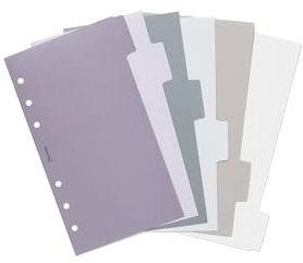 Filofax 132793 Personal Trennblatt Norfolk mit Tab / 6 Stück
