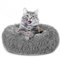 Amazinggirl Katzenbett flauschig Katzenkissen ∅ 50 cm - Katzen Bett Kuschelkissen Katzenkorb zum Schlafen und Kuscheln Cat Bed Katzenkörbchen Bettchen und Schlafplatz für Katze