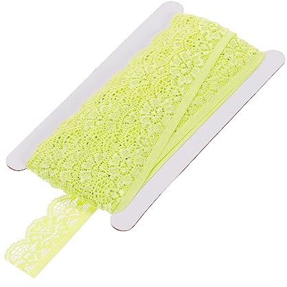 QUARKZMAN Spitzenbesatz Vintage Häkeln 0.98x10yards Fruit Grün Spitze Farbband für Basteln Sammelalbum Kleider Stoff Hochzeit Dekoration Geschenkpapier
