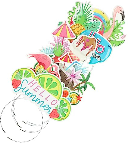 COOLHIYA 12st Hawaiianischer Kopfschmuck Ananas Haarschmuck Hawaii-haarreifen Strand-Stirnband Tropische Strandkopfbedeckung Cosplay-haarreifen Ananas-kostüm Kind Plastik Kleidung Sommer