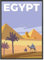 JUNOMI® Ägypten Poster DIN A2 | Wohnzimmer Deko, Modernes Wandbild, Ägypten Bild, Reiseposter, Pyramiden, Gizeh | Mit Rahmen Schwarz