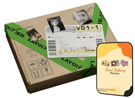 Layover BTS V Album [GREEN ver.]+Pre Order Benefits+BolsVos K-POP Inspired Digital Planner, Digital Sticker Pack