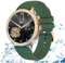 Smartwatch Damen Herren Luxus IP67 Wasserdicht Fitnessuhr Sportuhr Bluetooth-Anrufe mit 1.32''Touchscreen Herzfrequenz-Schlafmonitor 7 Tage Lange Akkulaufze Itmehrfach Sportmodi,für Android IOS.Grün