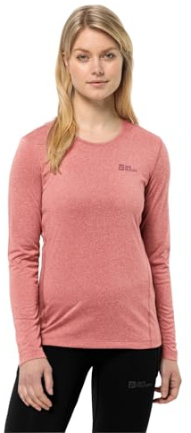 Jack Wolfskin Damen Sky Thermal L/S Wander-Shirt, Mineral Red, L EU