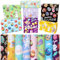 8 Blätter Ostern Geschenkpapier,70 x 50 cm,mit 2 Ostereier Aufkleber,Buntes Geschenkpapier zum Dekorieren von Ostergeschenken