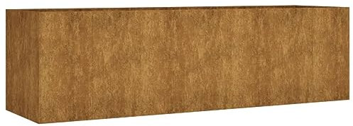 Willood Hochbeet 280x80x80 cm Cortenstahl, Hochbeete aus Stahl für den Anbau von Pflanzen, Gemüse und Kräutern