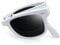 Joopin Klassische Faltbare Sonnenbrille Herren Schwarz Polarisiert Rechteckige Faltbrille Tragbare UV400 mit Weiße Rahmen (Weiß/Schwarz)