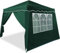 CASARIA® Pavillon Pop-Up 3x3m inkl. 4X Seitenteile Farbauswahl UV-Schutz 50+ inkl. Tasche wasserdicht faltbar Faltpavillon Zelt Festival Capri Grün