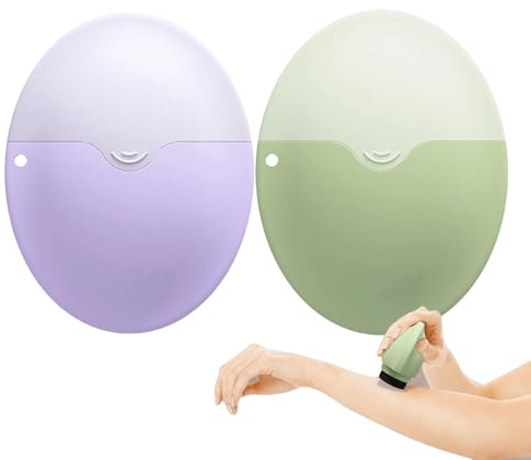 2 Stück Sonnencreme-Applikator Für Kinder - Nachfüllbarer Roll-On-Sonnencreme-Applikator, Sonnencreme-Rolle, Multifunktionaler Schwamm-Sonnencreme-Spender, Kinder-Sonnencreme-Applikator