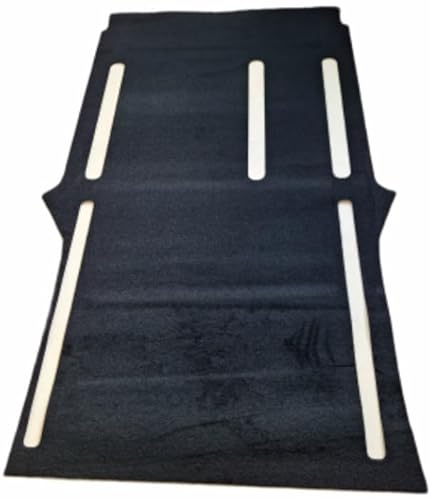 autix Fußmatte hinten schwarz für Mercedes Vito Mixto W447 2 Türen V 447, 4895mm, 1cm breit, 0.5cm dick