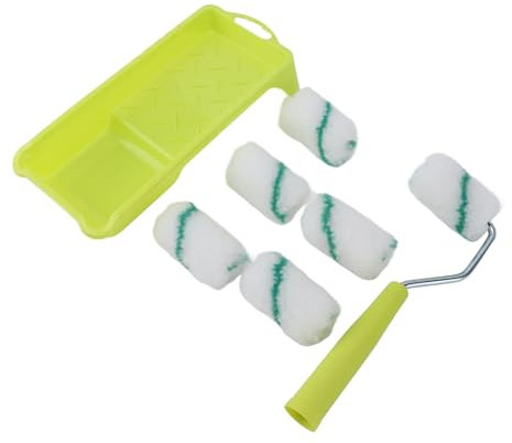 BLSYHDH Malwerkzeug-Set, Farbroller, Mini-Farbroller-Set Zum Malen, Kleine Walze und Tablett, DIY-Malwerkzeuge Zum Streichen von Holz und Fensterbänken, Türen, Haushaltsbedarf