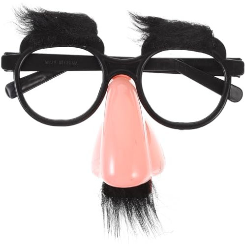 VALICLUD Verkleidungsbrille Lustige Brille Mit Nase Augenbrauen Schnurrbart Neuheitsbrille Anzieh-Requisiten Für Cosplay