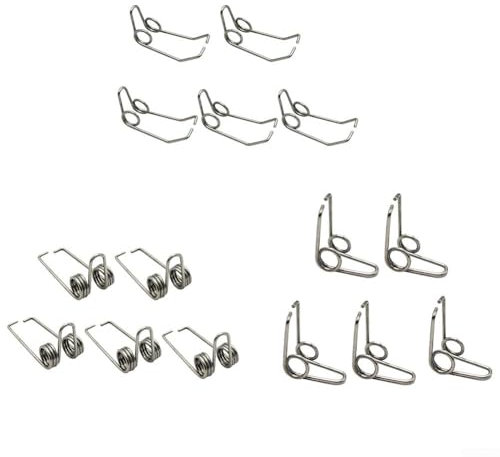 ZAMETTER Ventilfeder-Set für Trompeten, Posaune, Althorn - 5-teiliges Eisen-Wasserschlüssel-Set (Silber)