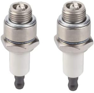 2 Stück RJ19LM Zündkerze 4-Takt Rasenmäher Spark Plug for Briggs & Stratton 796112 796112S 796112 3121-C5-0041 Champio