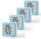 MeesMeek Raumthermometer Innenfeuchtigkeitsmesser Temperaturmonitor Hygrometer Feuchtigkeitssensor mit Komfortanzeige Großes Digitaldisplay