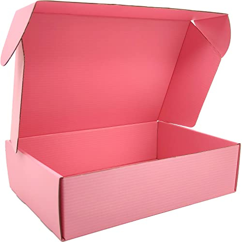 Cenoid Medium Postal Boxes, 30x20x8cm Pink Postage Parcel Shipping Cardboard Boxes for Posting Shipping Delivery Packaging boxes for Small Business (Pack of 20)