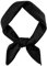 DAMILY Bandana, Bandana Kopftuch Herren Halstuch Head Scarf, Seidentuch Einfarbiger Weicher Seidentuch, 70 cm x 70 cm (Schwarz)