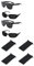 Roinaid Rasterbrille Augentraining 4 Stück Lochbrille für Augentraining Original Lochbrille für Augentraining Original für Entspannendes Augentraining und Verbesserung der Sehkraft (Schwarz)