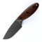 JEABROTHER Dc53 couteau fixe en acier avec kydex scabbard - couteau EDC Outdoor Camping fruit pour homme (Noir)