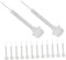 SAFIGLE Long Lasting Nail Polish Brush Replacement Set 20pcs Gel Nail Art Brushes for Home Professional Use