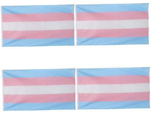 TOYANDONA 4 Pezzi bandiera gay orgoglio bandiere all'aperto bandiera lesbica transgender decorazioni per feste arcobaleno OH striscione stampato bandiera arcobaleno del partito poliestere