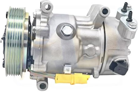 JKFMCD Compresseur de climatisation, Compatible avec Peugeot 207 208 307 308 508 16074249 96519109 96712162 6453QJ 1607424980 9651910980 9822826880