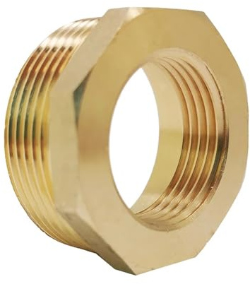 Boccola esagonale Adattatore femmina, Adattatore filettato maschio-femmina in ottone for filetto metrico M14-M30 e BSP 1/8-3/4(F BSP1/2-M M30x2)