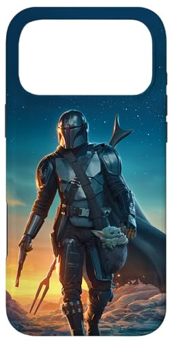 Hülle für iPhone 17 Pro Max Star Wars Poster „The Mandalorian and Grogu Sunset“