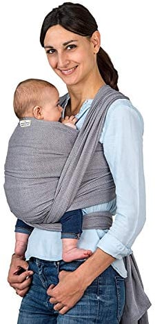 AMAZONAS Carry Sling Tragetuch 510 cm – Testsieger| 100% Baumwolle | Ergonomisch und Komfortabel für Neugeborene bis 3 Jahre | Belastbarkeit bis 15 kg | Extralang für Mehrfachbindungen