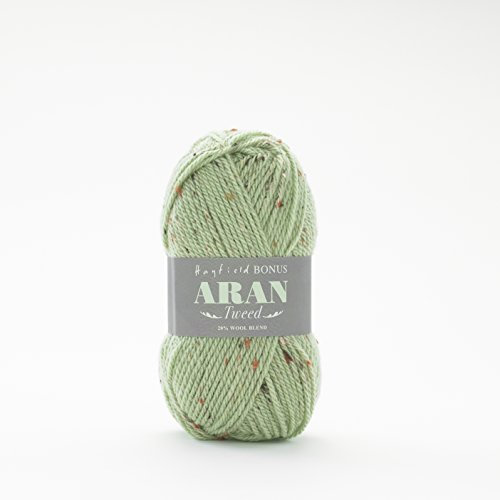 Sirdar Hayfield Bonus Aran Tweed, Pale Sage (664), 400g, Green F011-0664