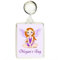 Key Expressions Personalised LILAC FAIRY Keyring/Bag Tag - great for tagging School Bags, Backpacks, Coats, Luggage etc