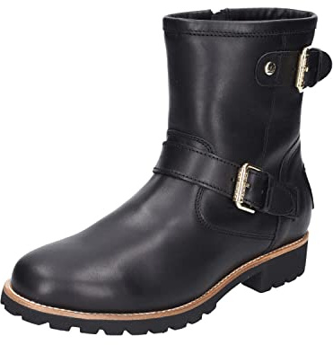 Panama Jack Damen felina igloo trav Motorcycle Boot, Schwarz, 42 EU