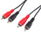 PremiumCord Kjackcmm2-15 Câble RCA 15 m 2 x RCA mâle vers 2 x RCA mâles Audio vidéo Câble stéréo pour TV, téléphone Portable, MP3, HiFi Noir