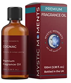 Mystic Moments | Cognac Duftöl | 100ml | Cognac-Noten erzeugen einen Duft mit warmen Amber- und Spirituosennoten für Kerzen, Seifen, Duftwachs und Diffusoren.