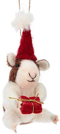 Sass & Belle Weihnachts-Meerschweinchen-Hängefilz-Dekoration