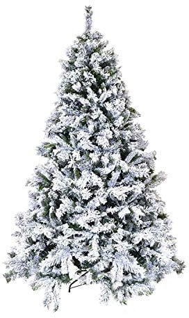 XONE Albero di Natale Innevato 210cm Super Folto e Realistico | Pino Altissima qualità con Neve Ottima resa
