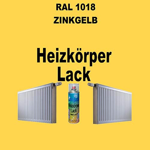 LudwigLacke Heizkörperlack Spray RAL 1018 ZINKGELB 400 ml