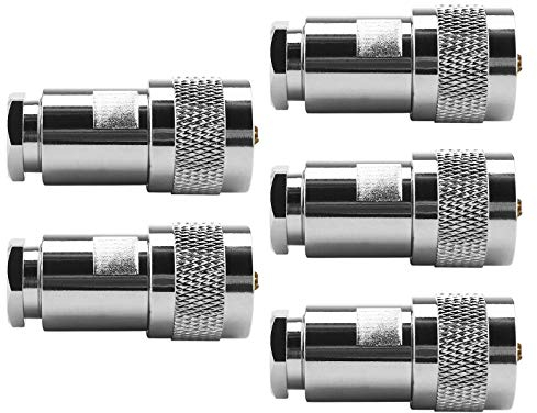 OTOTEC UHF PL259 Klemme 5 Stück PL259 Kabelklemme Kompressionsstecker Koaxial Adapter für 5D-FB Aircell 7 Ultraflex 7 LMR300