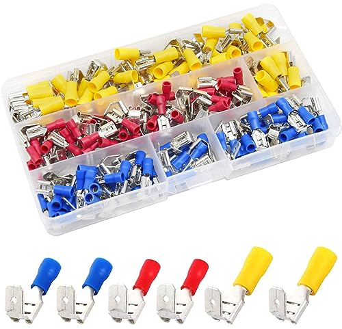 Yosawo 150-teiliger isolierter Piggyback-Flachstecker (PVJ)