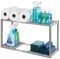 LIVIVO Under Sink Storage Caddy - White Adjustable and Extendable Multi Purpose Kitchen Bathroom Under Sink Rack Shelf Organiser Storage Tidy (Grey)