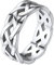 FaithHeart Silber Fingerring für Damen Mädchen 7mm breit Keltischer Knot Fingerring Ewigkeit Ring Celtic Knot Ring Schmuck für Weihnachten Valentinstag