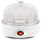 Elite Gourmet EGC322CW Rapid Egg Cooker, 7 Easy-To-Peel, Hard, Medium, Soft Boiled Eggs, Auto Shut-Off, Alarm, 16-Recipe Booklet, Classic White