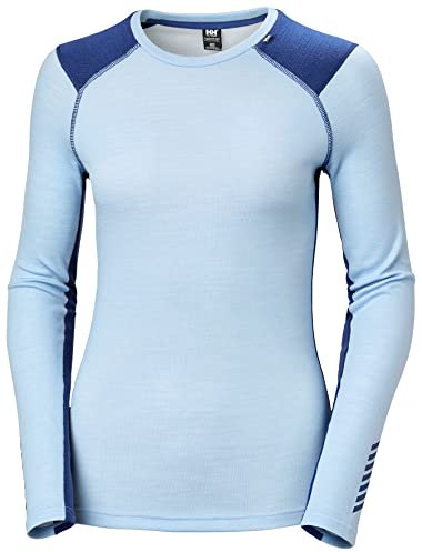 Helly Hansen Women's W LIFA Merino Midweight Crew Shirt, Baby Trooper, L UK