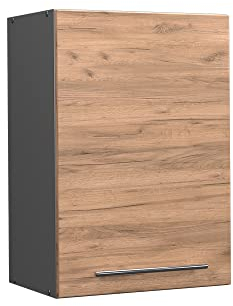 Vicco Hängeschrank Fame-Line, hängender Küchenschrank, Goldkraft Eiche/Anthrazit, 50 cm