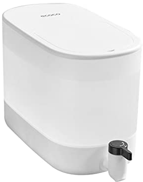 Geruwam Agua para Nevera, contenedor Bebidas Gran Capacidad 4 l con Grifo, Tetera Frutas sellada para Jugo Helado, Jarra Agua para refrigerador, Tetera Frutas con Grifo, Jugo, White