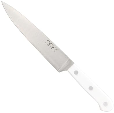 ORYX 5800830 05800830 Husky, 17 cm. Edelstahlklinge, Gemüsemesser, ergonomischer Griff, Weiß, Edelstahl, bunt