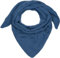 styleBREAKER Damen XXL Strick Dreieck Schal Einfarbig mit Schachbrett Strickmuster, Maxi Schal, Dreieckstuch, Warmes Winter Tuch 01020047, Farbe:Jeansblau