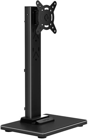 Suptek Support de bureau simple pour écran d'ordinateur LCD de 13 à 43 avec pivot, hauteur réglable, rotation, socle VESA 50, 75 et 100 mm, noir